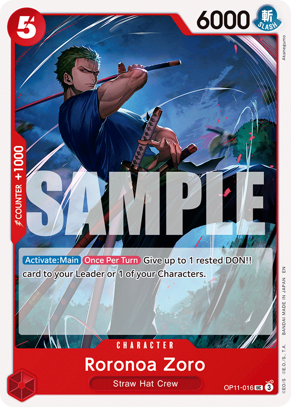 Roronoa Zoro OP11-016 (Learn Together Deck Set) 