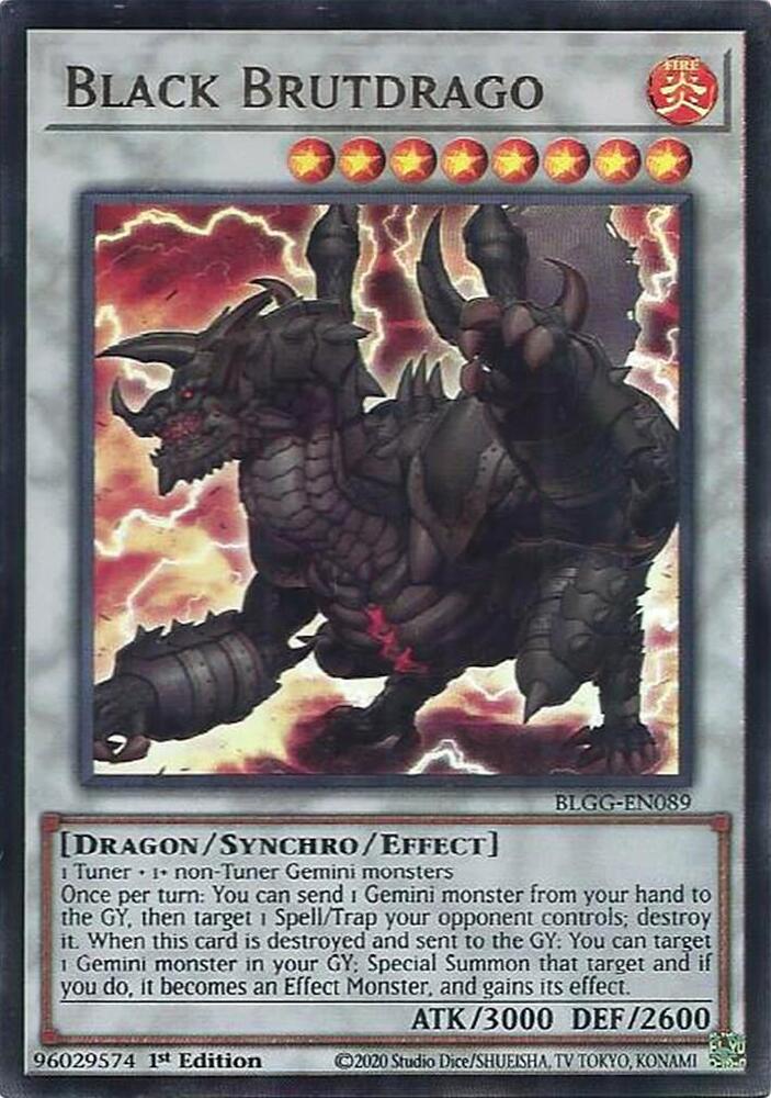 Black Brutdrago BLGG-EN089 (Battles of Legend: Glorious Gallery)  - 1st Edition