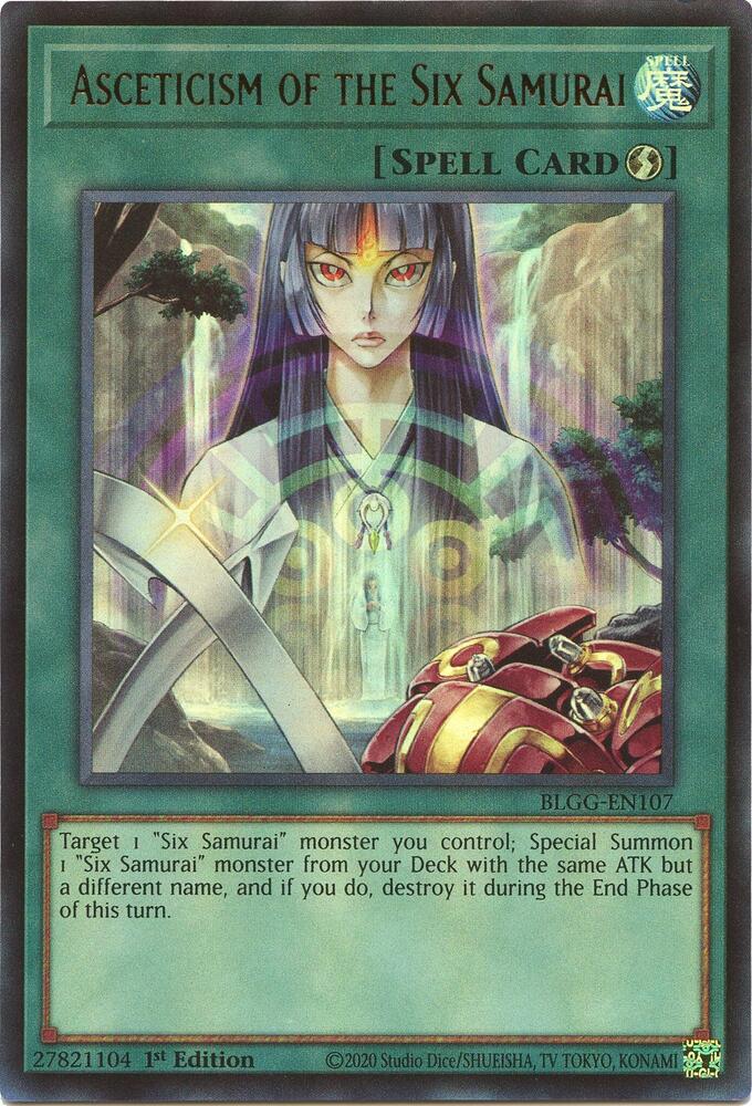 Asceticism of the Six Samurai BLGG-EN107 (Battles of Legend: Glorious Gallery)  - 1st Edition