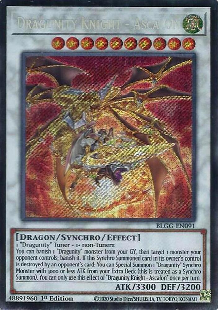 Dragunity Knight Ascalon BLGG-EN091 (Battles of Legend: Glorious Gallery)  - 1st Edition