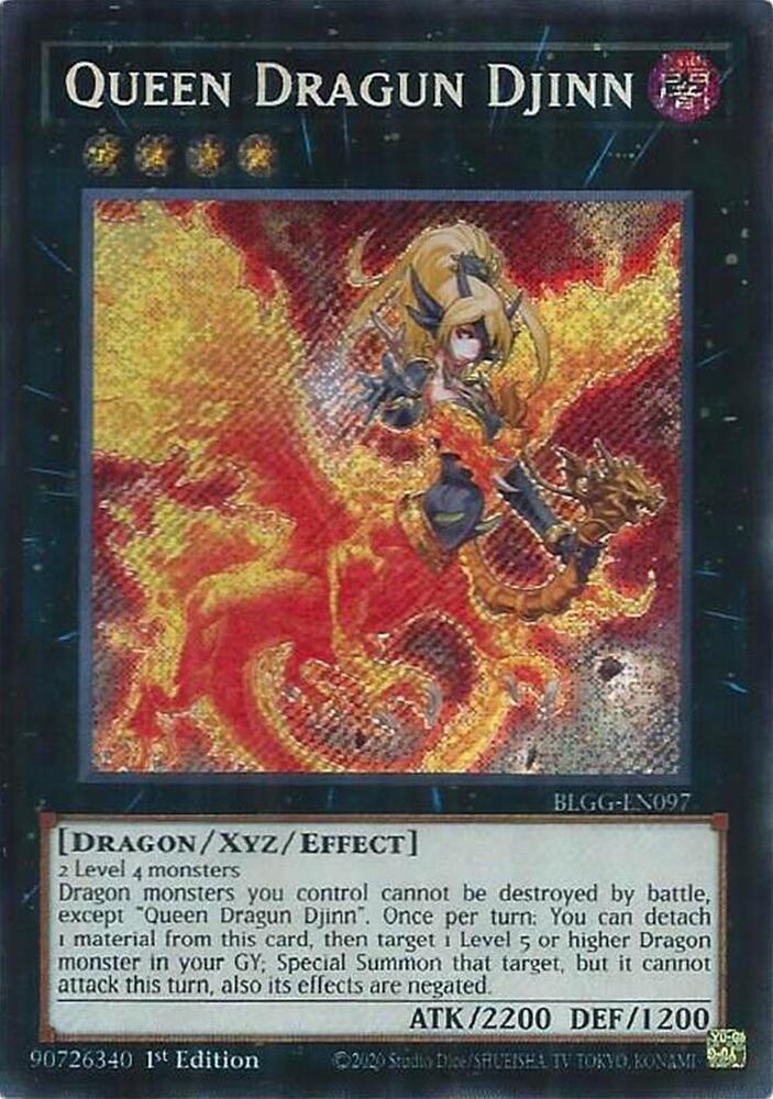 Queen Dragun Djinn BLGG-EN097 (Battles of Legend: Glorious Gallery)  - 1st Edition