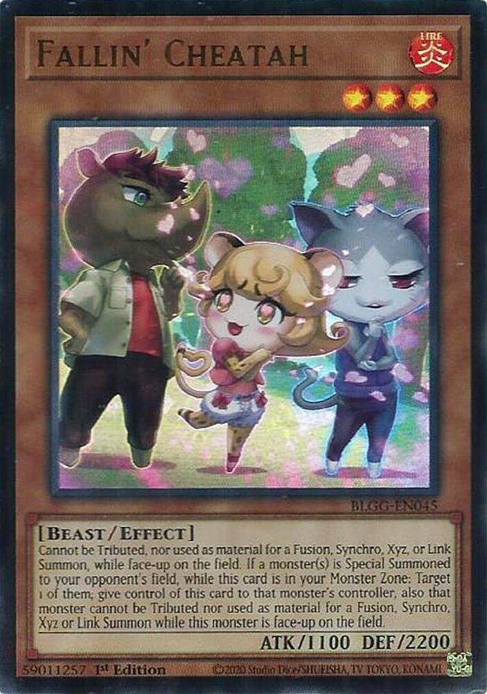 Fallin Cheatah BLGG-EN045 (Battles of Legend: Glorious Gallery)  - 1st Edition