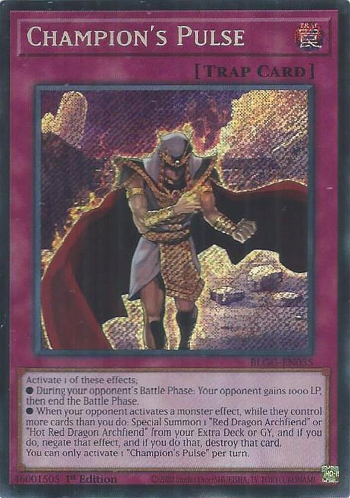 Champions Pulse BLGG-EN035 (Battles of Legend: Glorious Gallery)  - 1st Edition