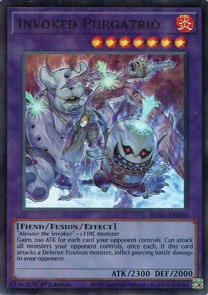 Invoked Purgatrio BLGG-EN086 (Battles of Legend: Glorious Gallery)  - 1st Edition