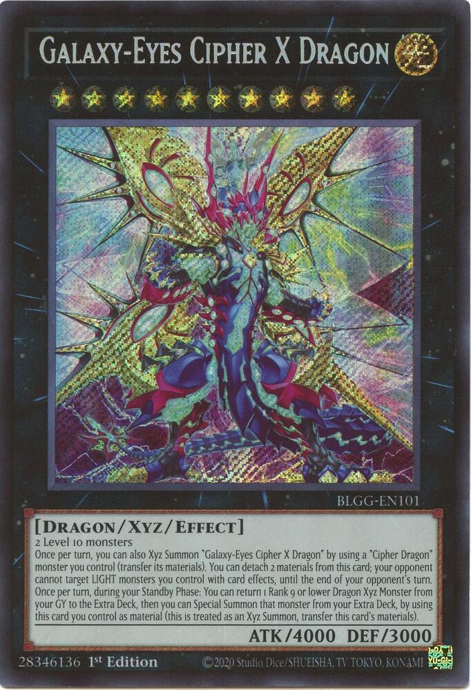Galaxy Eyes Cipher X Dragon BLGG-EN101 (Battles of Legend: Glorious Gallery)  - 1st Edition