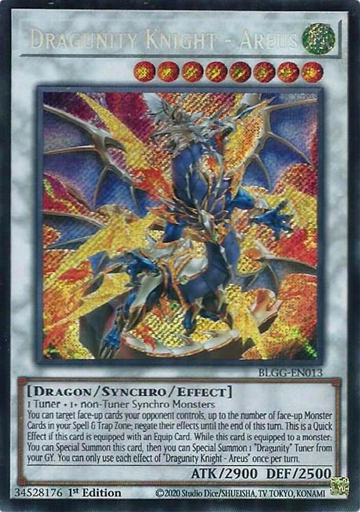 Dragunity Knight Areus BLGG-EN013 (Battles of Legend: Glorious Gallery)  - 1st Edition