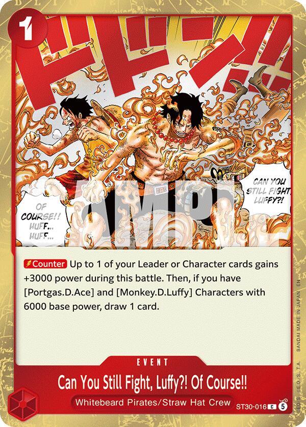 Can You Still Fight Luffy Of Course ST30-016 (Starter Deck EX: Luffy & Ace) 