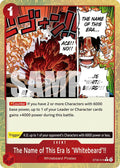 The Name of This Era Is Whitebeard Parallel ST30-015 (Starter Deck EX: Luffy & Ace)  - Foil
