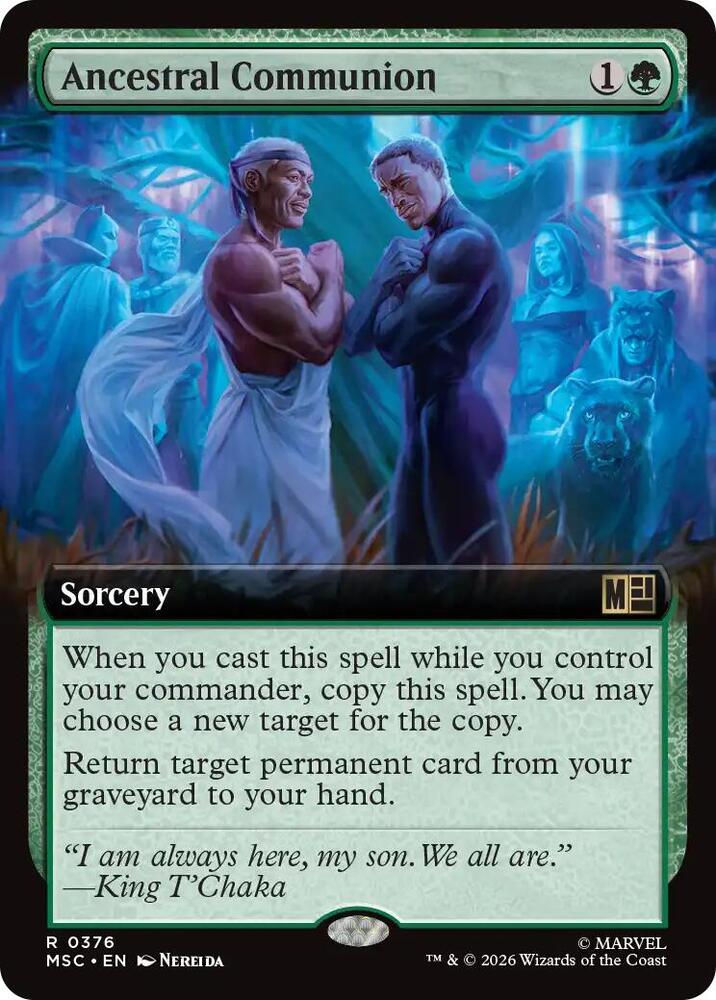 Ancestral Communion 376 (Commander: Marvel Super Heroes)  - Extended Art