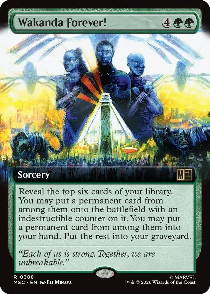 Wakanda Forever! 388 (Commander: Marvel Super Heroes)  - Extended Art