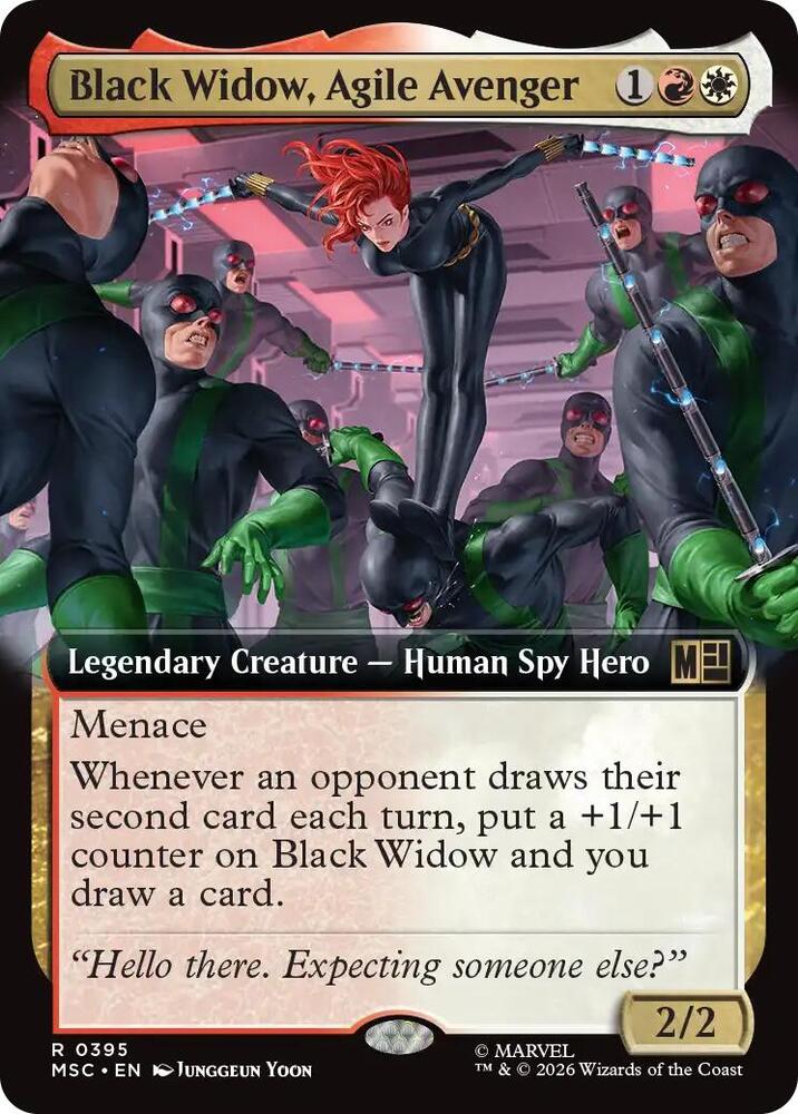 Black Widow, Agile Avenger 395 (Commander: Marvel Super Heroes)  - Extended Art