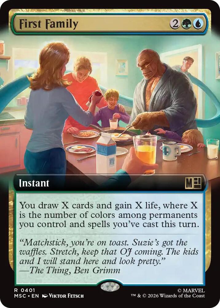 First Family 401 (Commander: Marvel Super Heroes)  - Extended Art