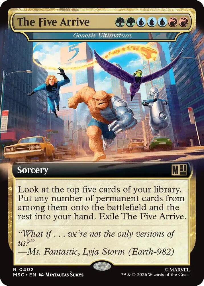 The Five Arrive // Genesis Ultimatum 402 (Commander: Marvel Super Heroes)  - Extended Art