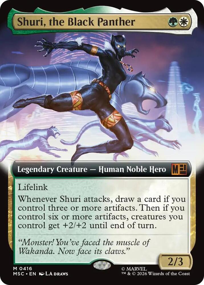 Shuri, the Black Panther 416 (Commander: Marvel Super Heroes)  - Extended Art