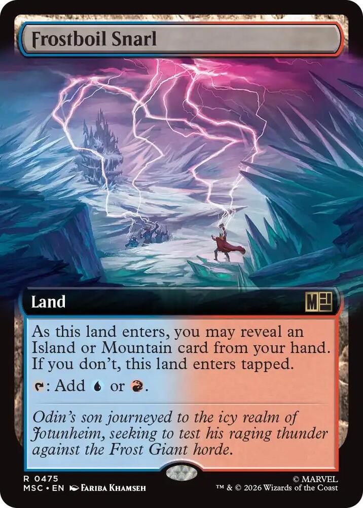 Frostboil Snarl 475 (Commander: Marvel Super Heroes)  - Extended Art