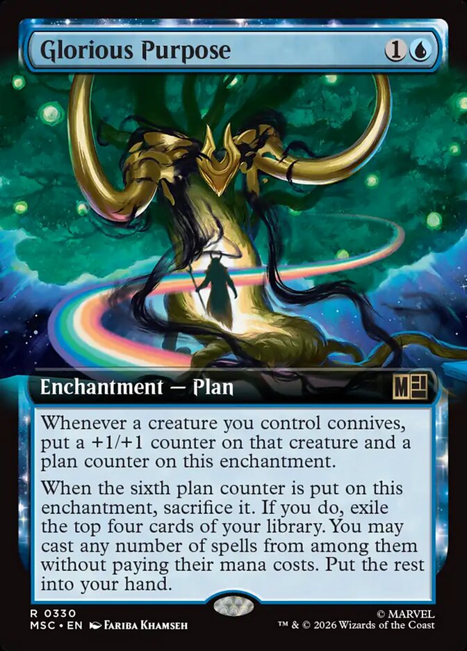 Glorious Purpose 330 (Commander: Marvel Super Heroes)  - Extended Art
