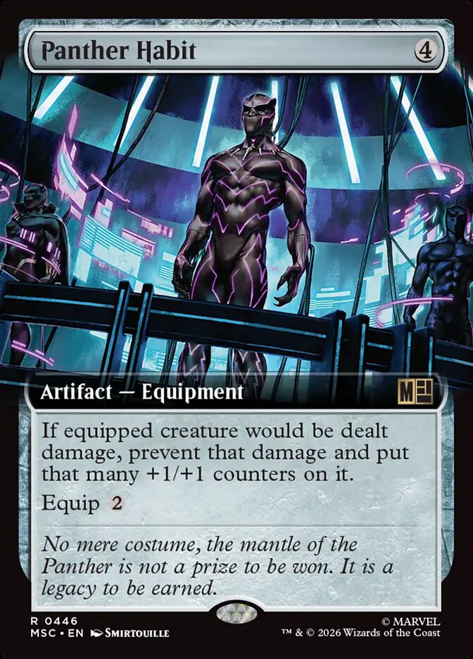 Panther Habit 446 (Commander: Marvel Super Heroes)  - Extended Art