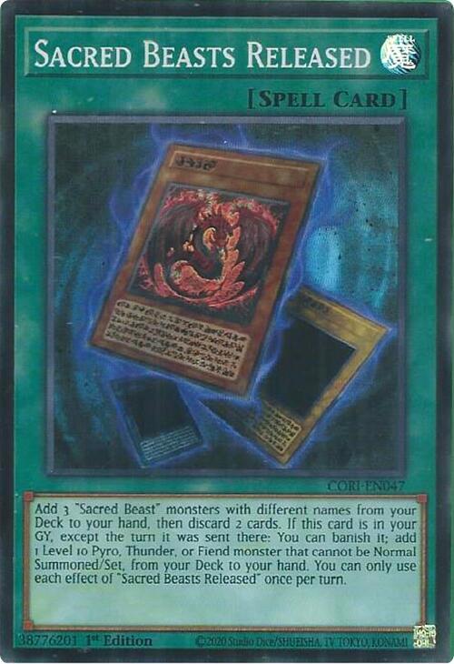 Sacred Beasts Released CORI-EN047 (Chaos Origins)  - 1st Edition