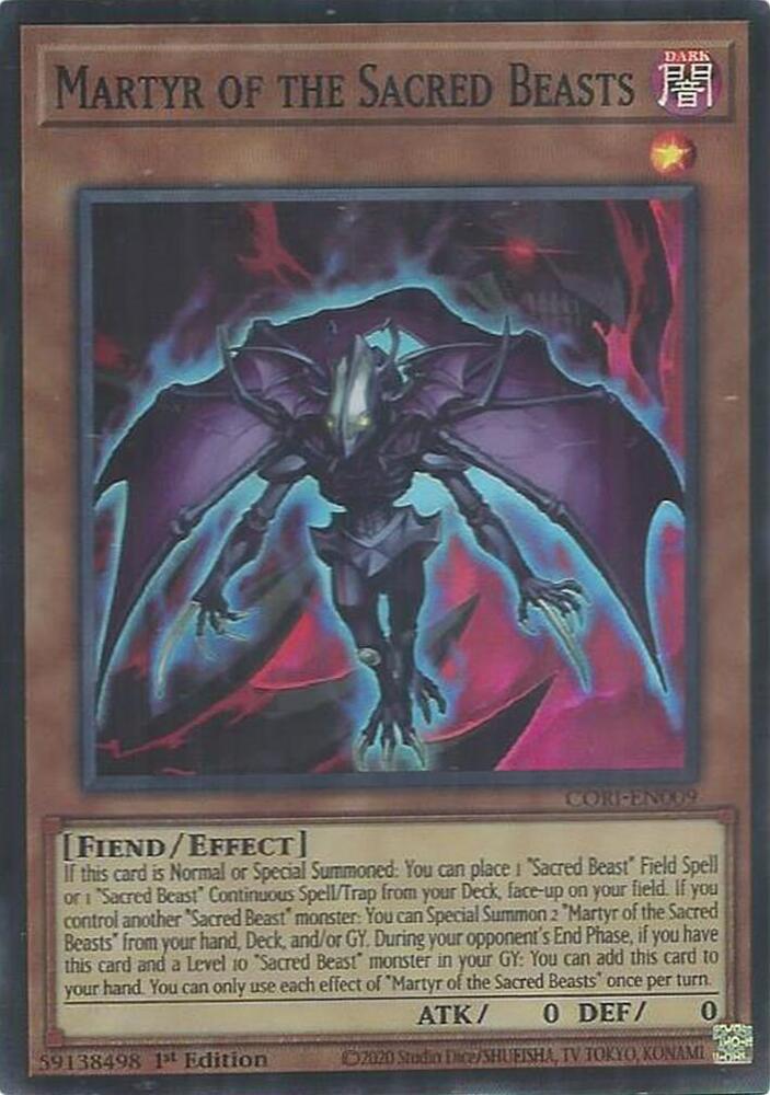 Martyr of the Sacred Beasts CORI-EN009 (Chaos Origins)  - 1st Edition