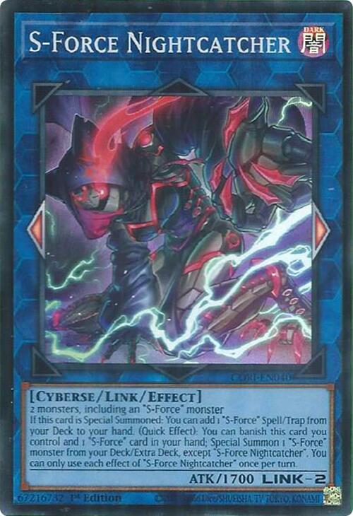 S Force Nightcatcher CORI-EN040 (Chaos Origins)  - 1st Edition