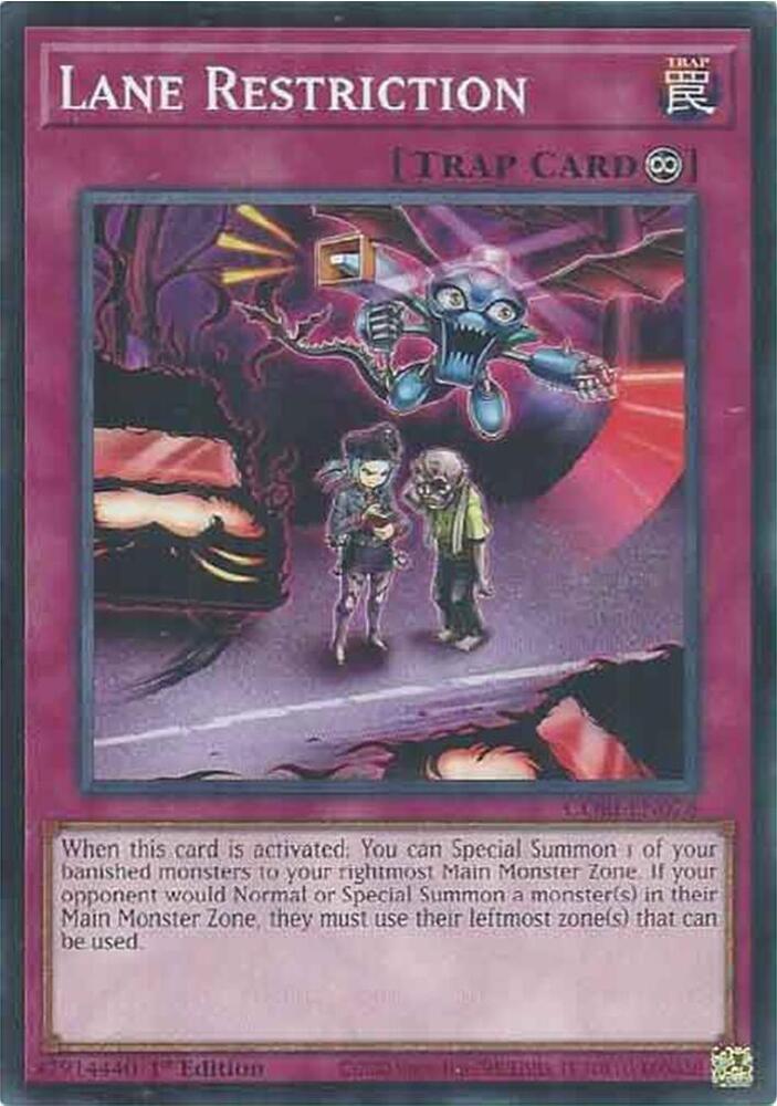 Lane Restriction CORI-EN078 (Chaos Origins)  - 1st Edition