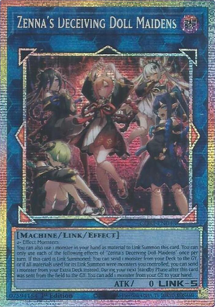 Zennas Deceiving Doll Maidens Starlight Rare CORI-EN043 (Chaos Origins)  - 1st Edition
