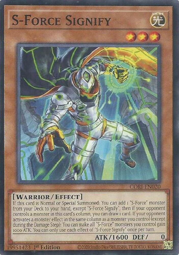 S Force Signify CORI-EN020 (Chaos Origins)  - 1st Edition