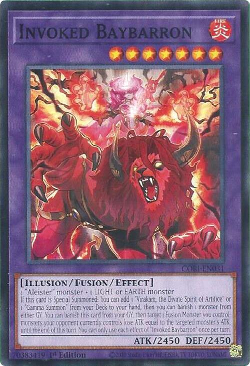 Invoked Baybarron CORI-EN031 (Chaos Origins)  - 1st Edition