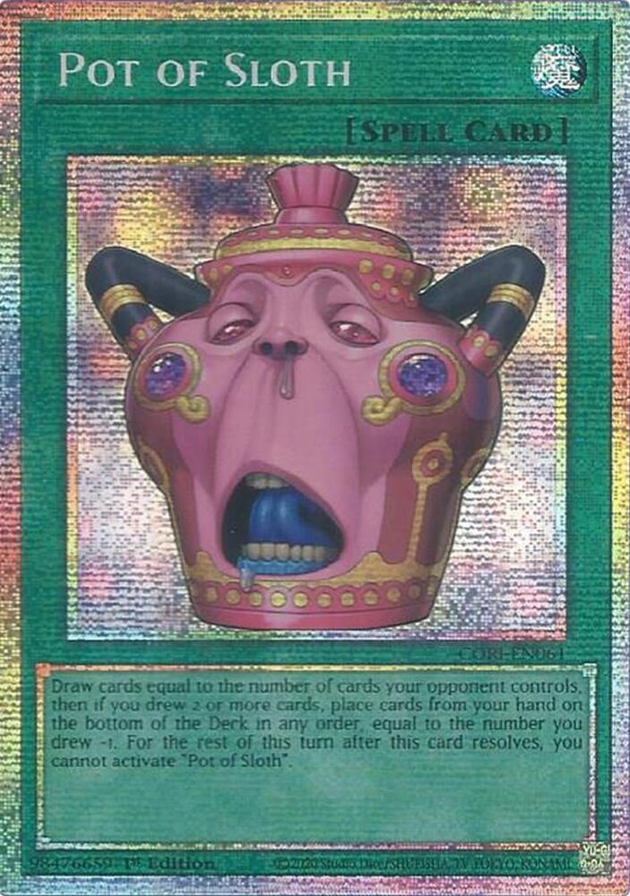Pot of Sloth Starlight Rare CORI-EN061 (Chaos Origins)  - 1st Edition