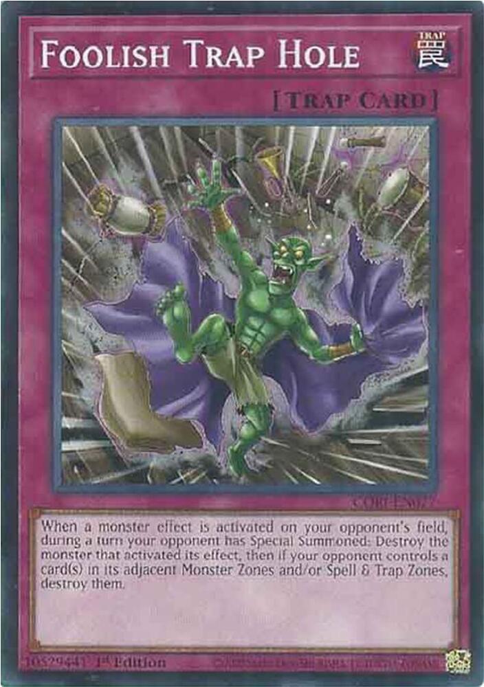 Foolish Trap Hole CORI-EN077 (Chaos Origins)  - 1st Edition