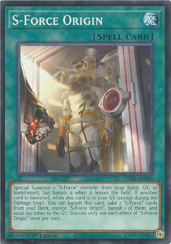S Force Origin CORI-EN058 (Chaos Origins)  - 1st Edition