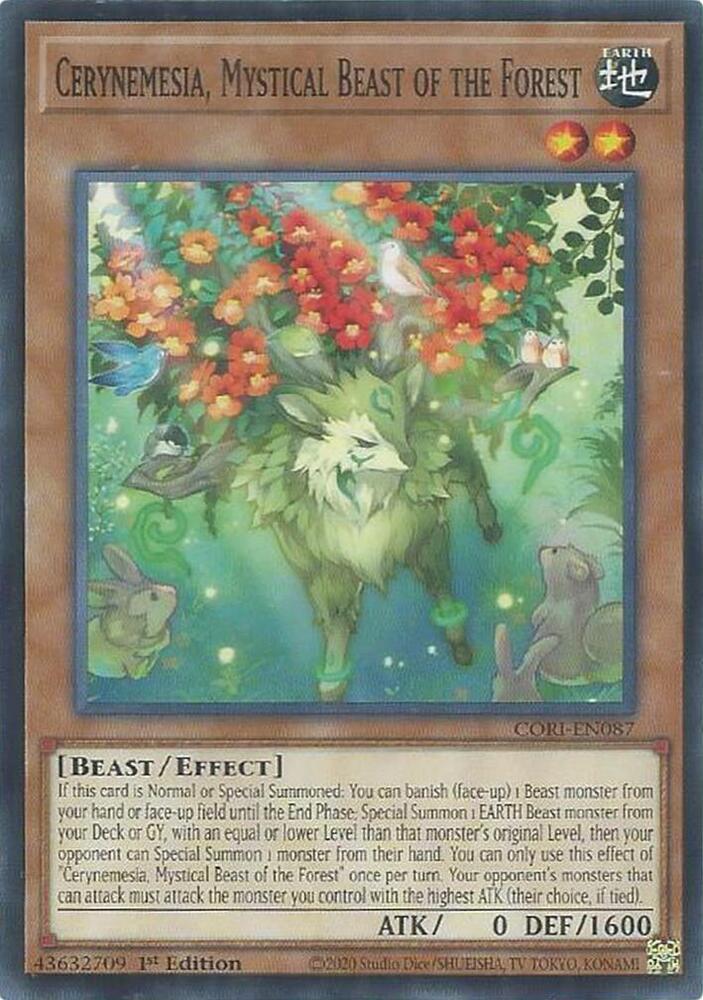 Cerynemesia Mystical Beast of the Forest CORI-EN087 (Chaos Origins)  - 1st Edition