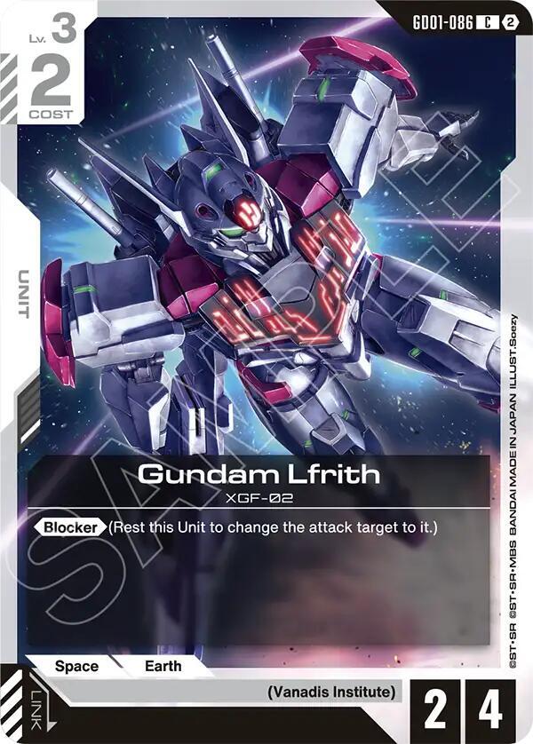 Gundam Lfrith GD01-086 (Deck Build Box Freedom Ascension) 