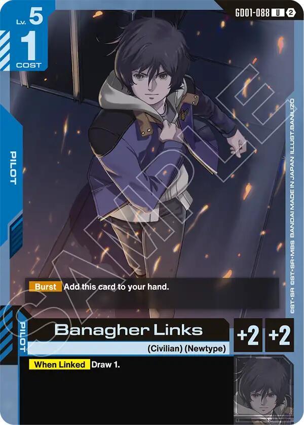 Banagher Links GD01-088 (Deck Build Box Freedom Ascension) 