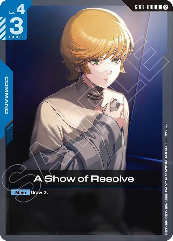 A Show of Resolve GD01-100 (Deck Build Box Freedom Ascension) 