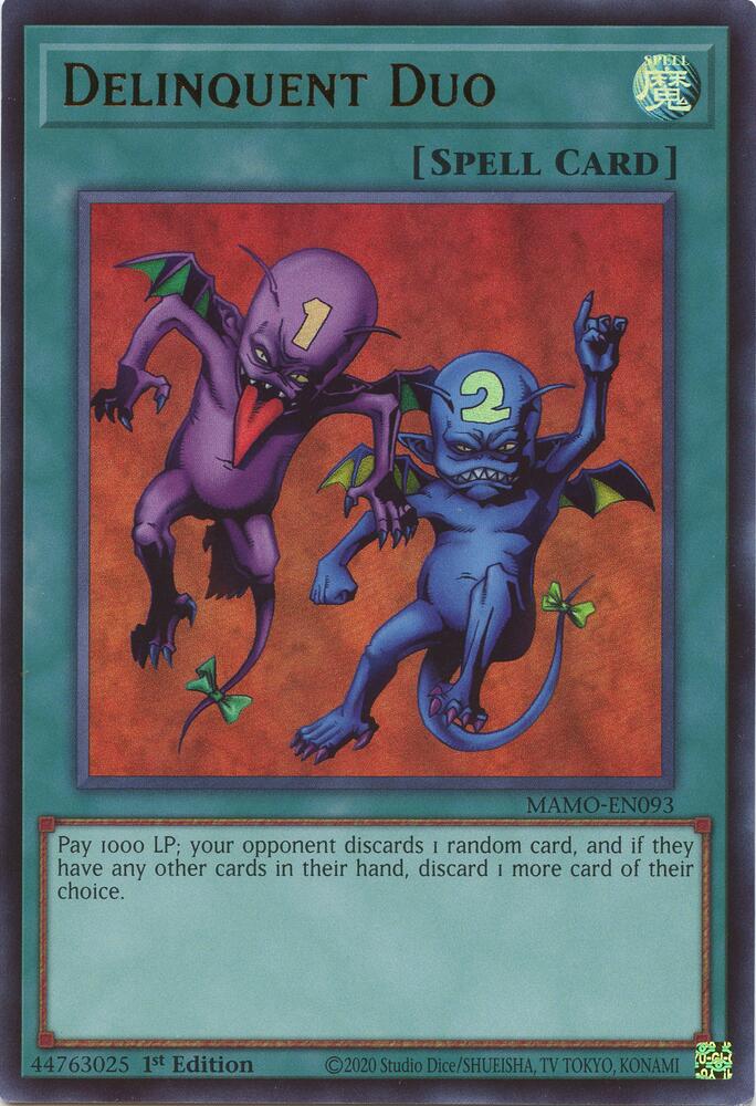 Delinquent Duo MAMO-EN093 (Magnificent Monsters)  - 1st Edition