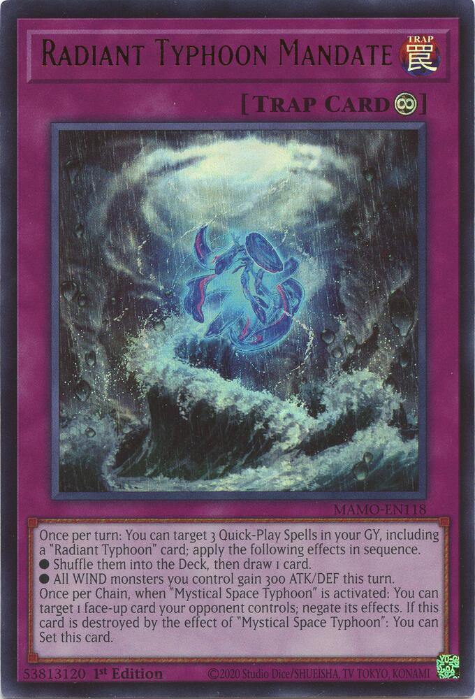 Radiant Typhoon Mandate MAMO-EN118 (Magnificent Monsters)  - 1st Edition