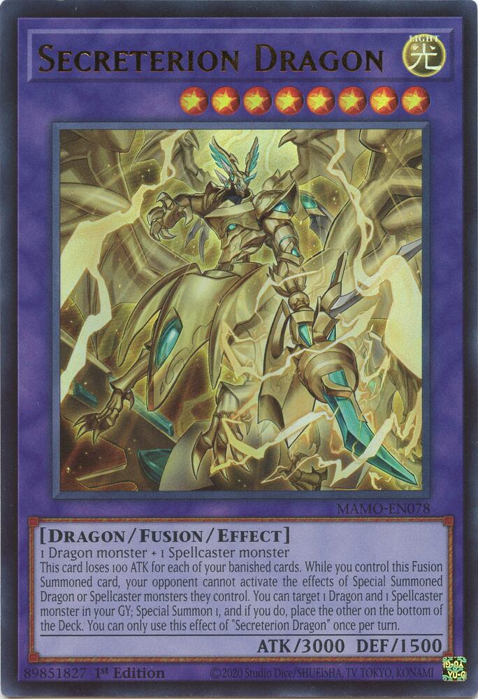 Secreterion Dragon MAMO-EN078 (Magnificent Monsters)  - 1st Edition