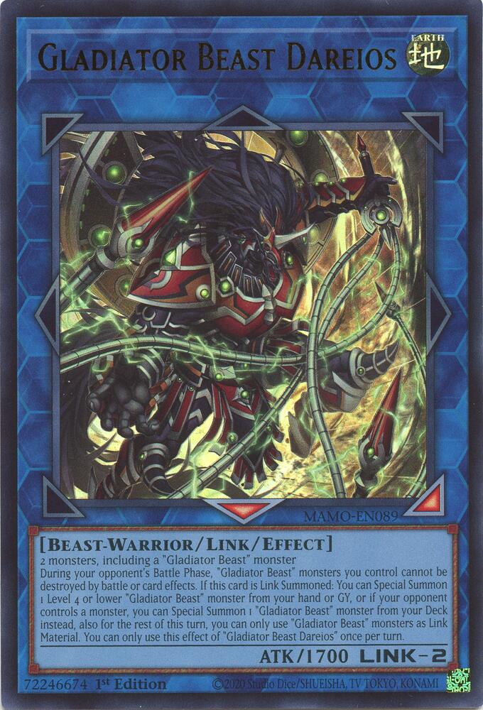 Gladiator Beast Dareios MAMO-EN089 (Magnificent Monsters)  - 1st Edition