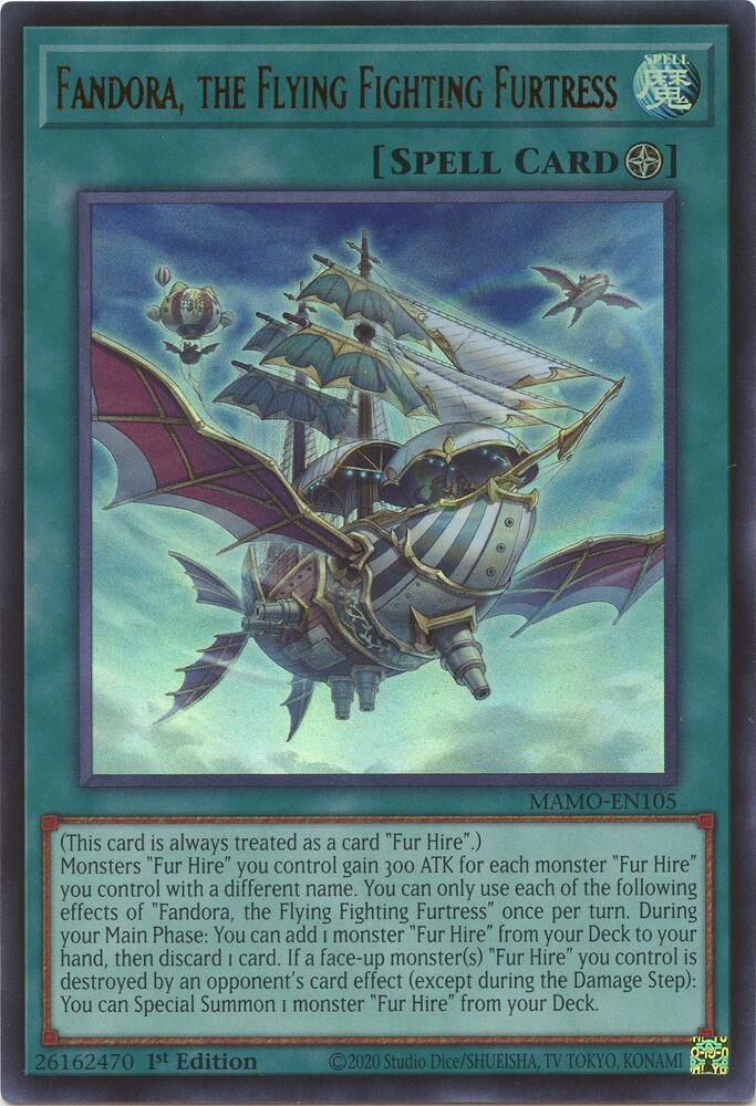 Fandora the Flying Fighting Furtress MAMO-EN105 (Magnificent Monsters)  - 1st Edition