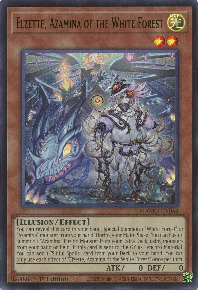 Elzette Azamina of the White Forest MAMO-EN054 (Magnificent Monsters)  - 1st Edition