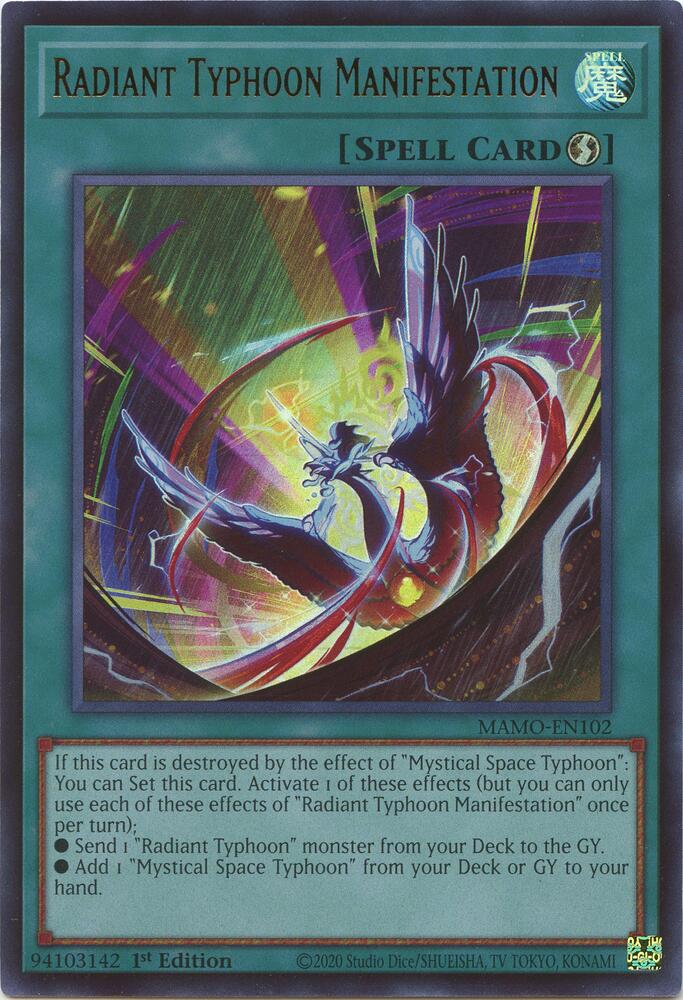 Radiant Typhoon Manifestation MAMO-EN102 (Magnificent Monsters)  - 1st Edition