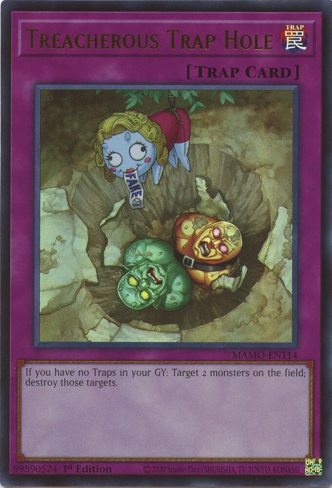Treacherous Trap Hole MAMO-EN114 (Magnificent Monsters)  - 1st Edition