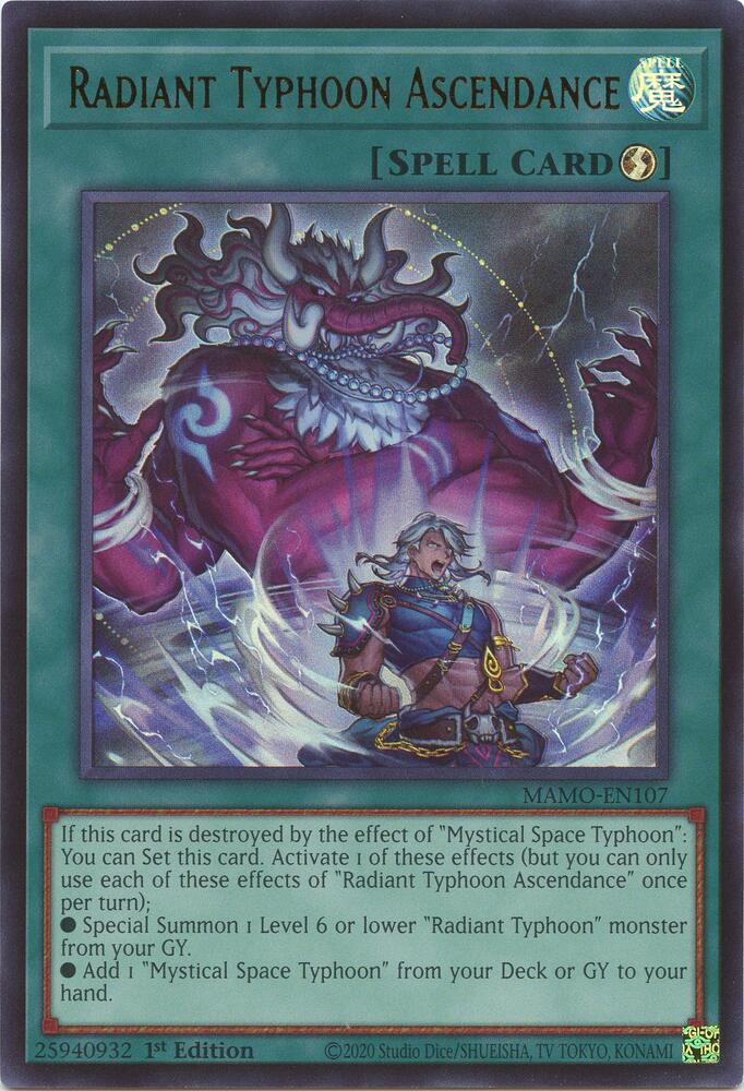 Radiant Typhoon Ascendance MAMO-EN107 (Magnificent Monsters)  - 1st Edition