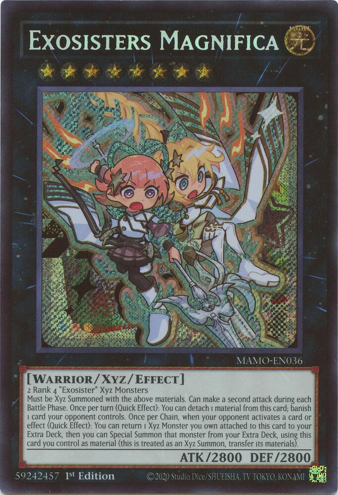 Exosisters Magnifica Secret Rare MAMO-EN036 (Magnificent Monsters)  - 1st Edition