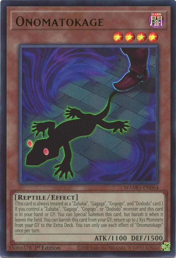 Onomatokage MAMO-EN064 (Magnificent Monsters)  - 1st Edition