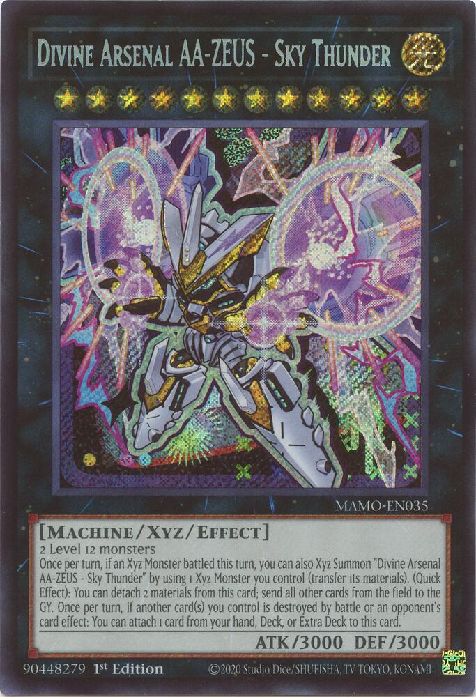 Divine Arsenal AA ZEUS Sky Thunder Secret Rare MAMO-EN035 (Magnificent Monsters)  - 1st Edition