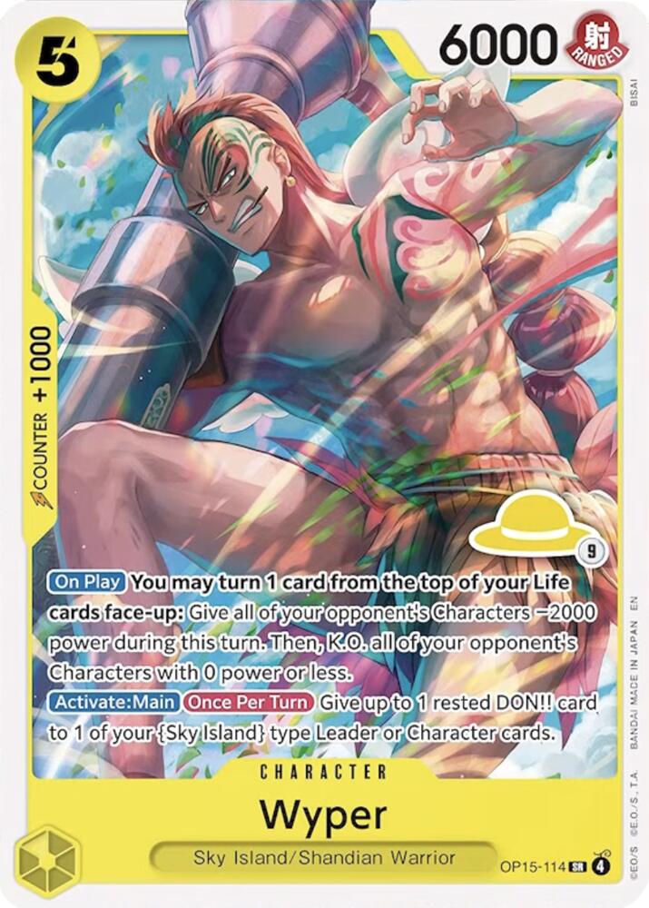 Wyper Luffy Deck OP15-114 (Set Sail Deck Set) 