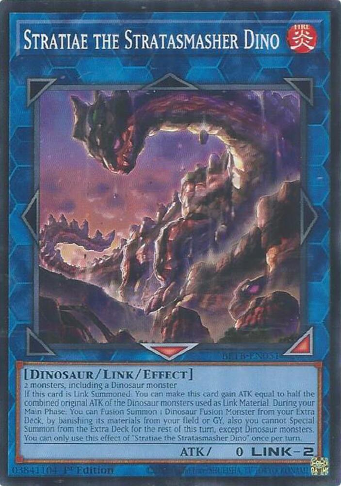 Stratiae the Stratasmasher Dino BETB-EN051 (Beyond the Brave)  - 1st Edition