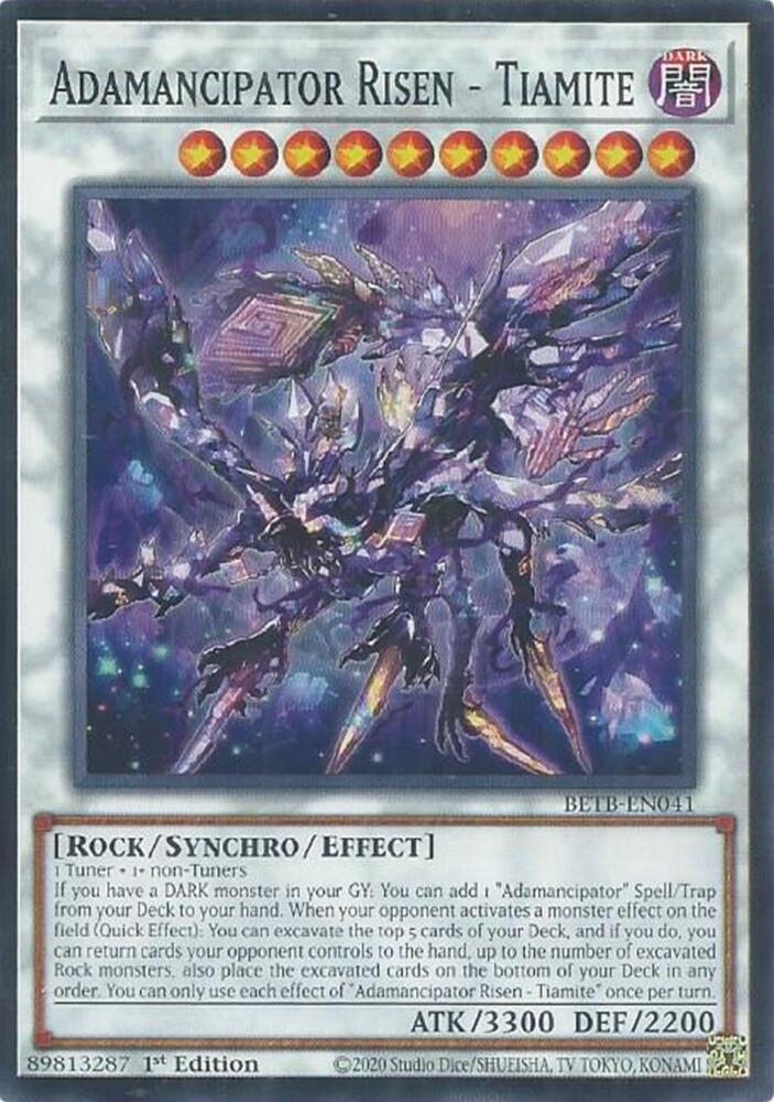 Adamancipator Risen Tiamite BETB-EN041 (Beyond the Brave)  - 1st Edition
